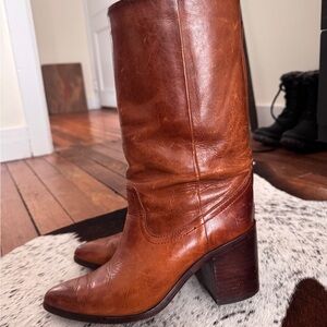 Women's Brown Leather Boots